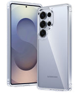 FNTCASE für Samsung Galaxy S25 Ultra 6,9 Zoll, transparente Hülle: Kabelloses Laden, vergilbungsbeständig, stoßfeste Handyhülle